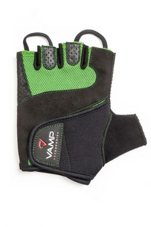 Перчатки для фитнеса "Vamp", цвет: зеленый, черный. RE-560. Размер M