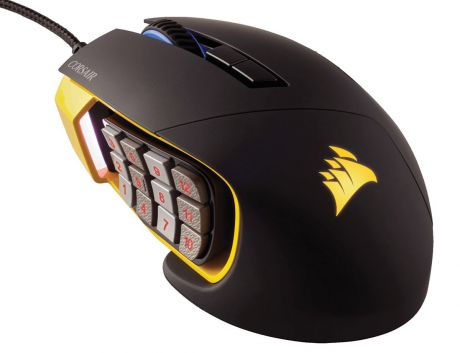 Игровая мышь Corsair Gaming Scimitar Pro RGB, Yellow Black