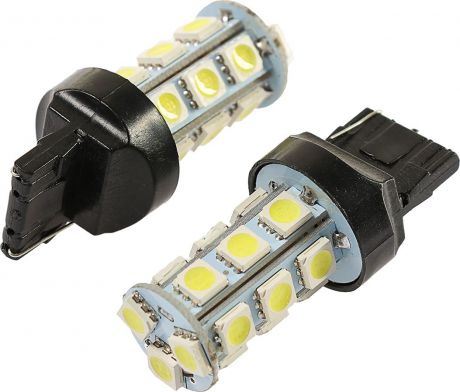 Комплект светодиодных ламп Torso Т20 (W21W, 7440), 12 В, 18 SMD-5050, свет белый, 2 шт. 2612664