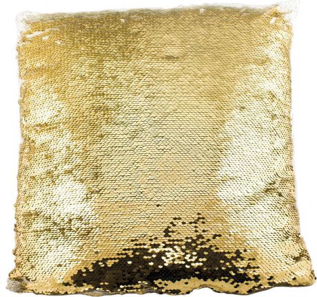 Подушка хамелеон Эврика "Квадрат №3", цвет: белый, золотой