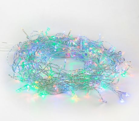 Гирлянда Neon-Night "Светодиодный Дождь", свечение с динамикой, цвет: прозрачный, мульти, 1,5 х 1,5 м