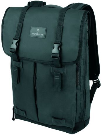 Рюкзак городской Victorinox "Altmont 3.0 Flapover Backpack", цвет: черный, 13 л + ПОДАРОК: нож-брелок "Escort"