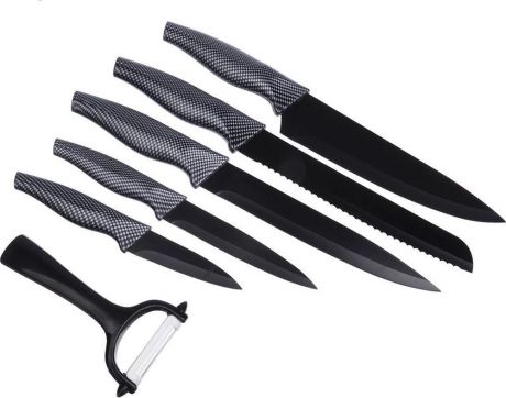 Набор ножей Satoshi Карбон, 803075, 6 предметов