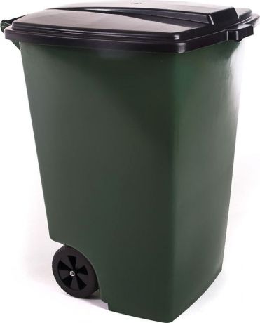 Контейнер для мусора Элластик-Пласт, зеленый, 120 л