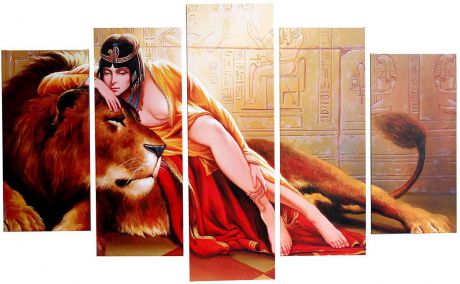 Картина Сюжет "Клеопатра", модульная, 1722592, 80 х 125 см