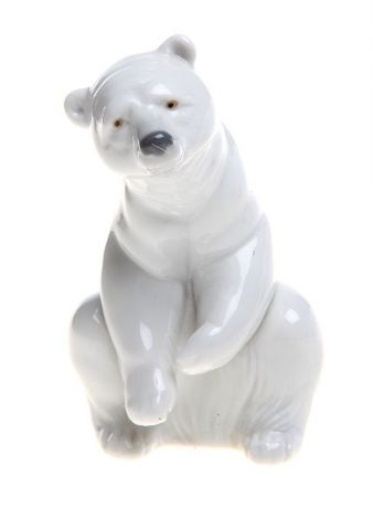 Статуэтка Lladro "Белый медведь". Фарфор, ручная роспись. Испания (Валенсия), 1990-е гг.