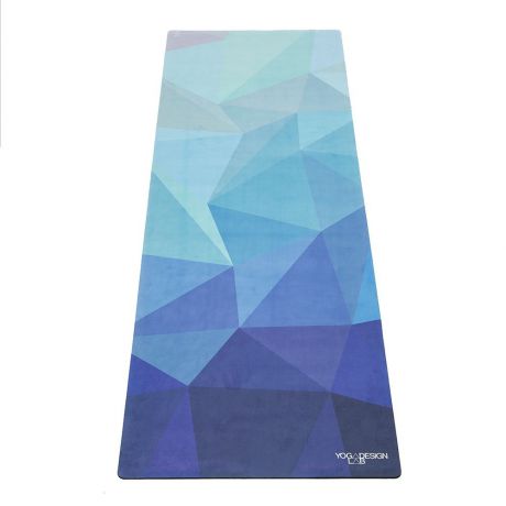 Коврик для йоги и фитнеса Yoga Design Lab Geo Blue 3.5 мм, разноцветный