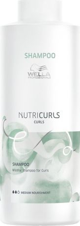 Мицеллярный шампунь для кудрявых волос Wella Professionals Nutricurls Micellar Shampoo for Curls, 1 л