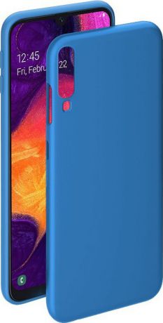 Чехол-накладка Brosco Colourful для Samsung A50, синий