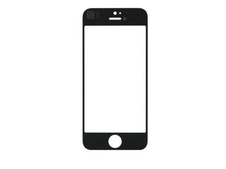 Стекло переднее для iPhone 5 (Черный)