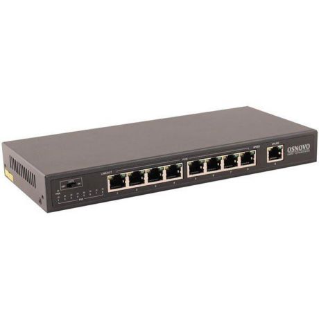Коммутатор PoE Fast Ethernet на 9 портов OSNOVO SFP-SW-20900/B