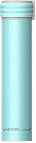 Термобутылка Asobu "Skinny Mini", цвет: бирюзовый, 0,23 л