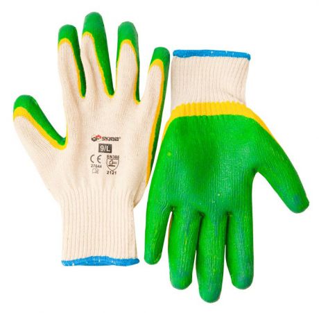 Перчатки защитные Libman Перчатки текстиль с дв. латексным риф. покрытием 10/XL 27645