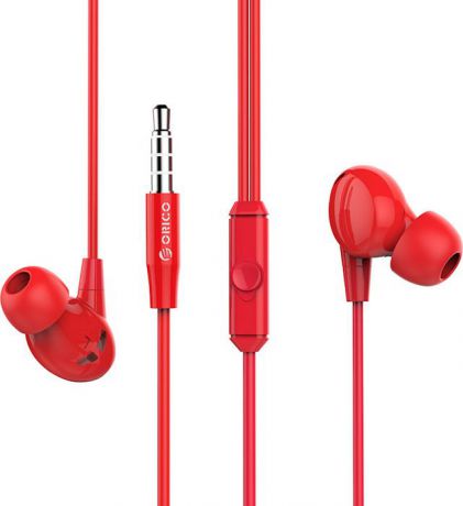 Наушники Orico с микрофоном, SOUNDPLUS-RP1-RD, красный