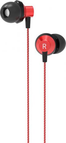 Наушники Orico с микрофоном и регулятором звука, SOUNDPLUS-RM1-RD, красный