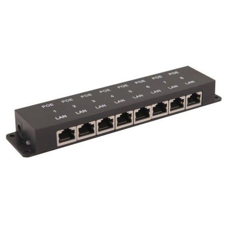 Пассивный PoE-инжектор Fast Ethernet на 8 портов OSNOVO Midspan-8/P