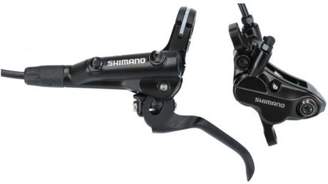Тормоз для велосипеда Shimano MT501, BL левый/BR-MT520 передний, полимерные колодки, 1000 мм, EMT501EKLFPRA100, черный
