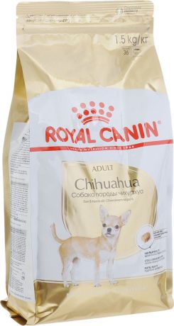 Корм сухой Royal Canin "Chihuahua Adult", для собак породы чихуахуа в возрасте с 8 месяцев, 1,5 кг