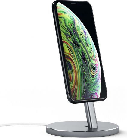 Док-станция Satechi Aluminum Desktop Charging Stand для iPhone с Lightning разъемом, ST-AIPDM, серый