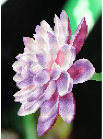 Набор для создания картины со стразами Цветной "Цветок лотоса", 30 х 40 см. LEP005