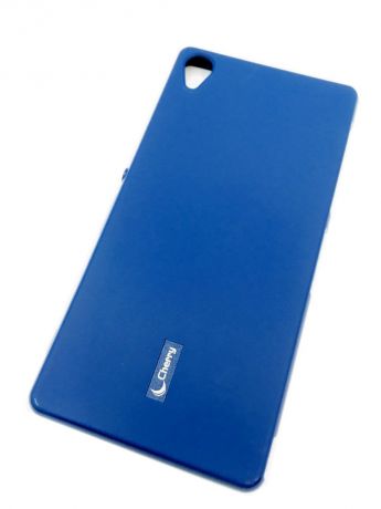 Чехол для сотового телефона Cherry Sony Z3 Накладка резиновая с пленкой на экран, синий
