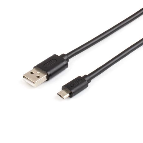 Кабель ATcom USB (Am - micro USB), пакет, черный