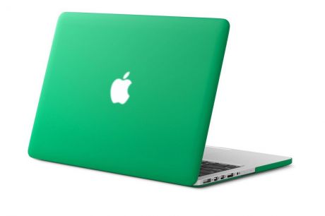 Чехол для ноутбука Gurdini пластик матовый 220195 для MacBook 12", зеленый
