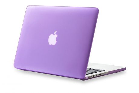 Чехол для ноутбука Gurdini пластик матовый 900120 для MacBook 12", сиреневый