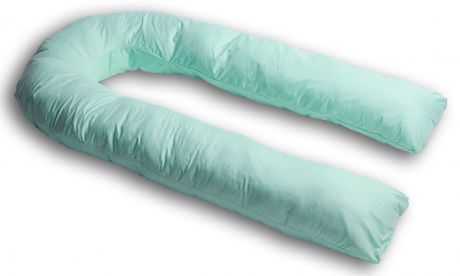 Body Pillow Подушка для беременных и кормящих U пенополистирол + мятная наволочка