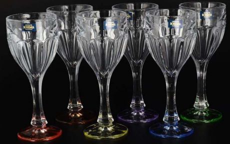 Набор бокалов для вина Crystalite Bohemia "Сафари. Ассорти", 6 предметов. 22632
