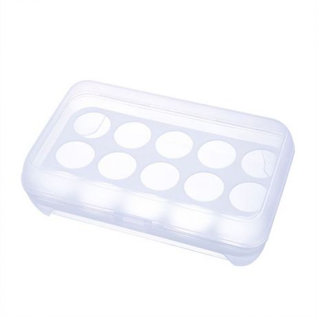 Контейнер пищевой MARKEHOT Пластиковый контейнер для переноски и хранения яиц, белый