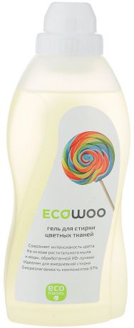 Гель для стирки цветных тканей "EcoWoo", 700 мл