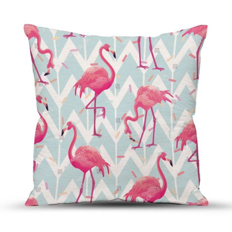 Подушка декоративная ТК Традиция для интерьера, 4052/Фламинго, розовый