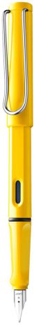 Lamy Ручка перьевая Safari синяя цвет корпуса желтый толщина F