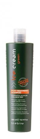 Шампунь Inebrya Green Post-Treatment Shampoo для окрашенных и химически обработанных волос, 300 мл