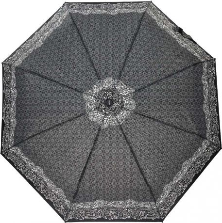 Зонт женский Doppler, 3 сложения, полный автомат, цвет: черный. 744146526 5