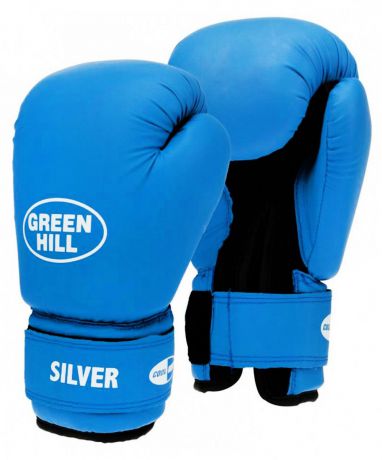 Перчатки боксерские Green Hill SILVER BGS-2039, УТ-00006347, 10oz, синий