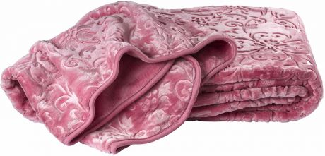 Покрывало Hobby Home Collection "Yelizaveta", цвет: темно-розовый, 220 х 240 см