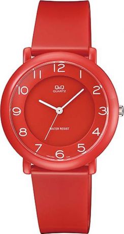 Часы наручные женские Q&Q, цвет: красный. VQ94-024