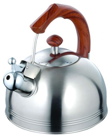 Чайник "Irit", со свистком, цвет: серебристый, 3,5 л. IRH-412