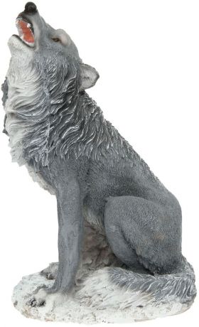 Фигура садовая "Воющий волк", 33 х 20 х 53 см