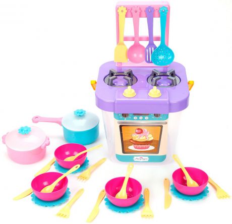 Сюжетно-ролевые игрушки Mary Poppins "Плита-ведро с посудой", 39499