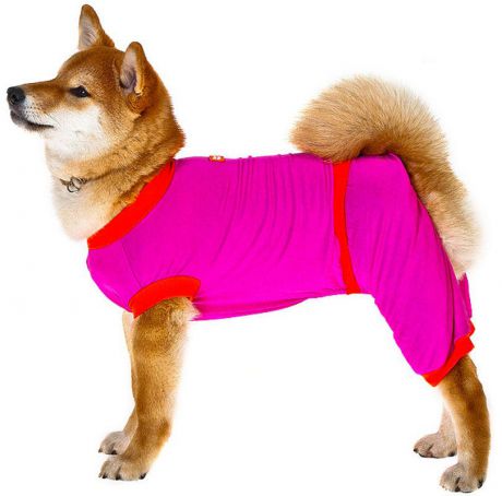 Комбинезон для собак Happy Puppy "Летний", для девочки, цвет: розовый. Размер 4 (XL)