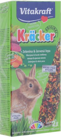 Крекеры для кроликов "Vitakraft", овощные, 2 шт