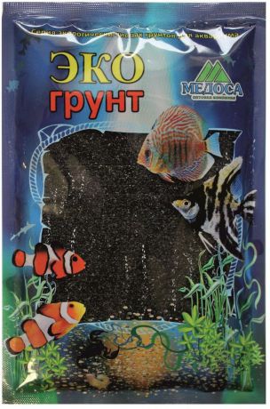 Грунт для аквариума "ЭКОгрунт", песок, цвет: черный, 0,5-1 мм, 3,5 кг. г-0024