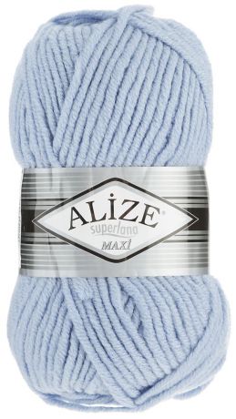Пряжа для вязания Alize "Superlana Maxi", цвет: голубой (480), 100 м, 100 г, 5 шт