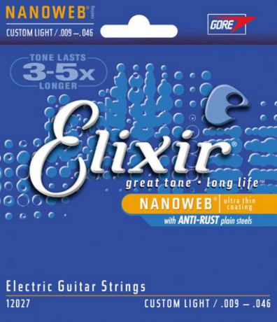 Elixir 12027 струны для электрогитары
