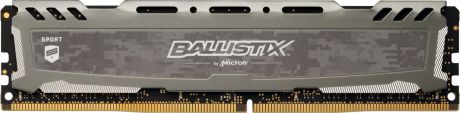 Crucial Ballistix Sport LT DDR4 8Gb 2666 МГц, Gray модуль оперативной памяти (BLS8G4D26BFSBK)