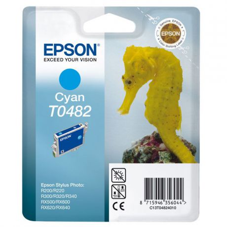 Картридж Epson T0482 (C13T04824010), голубой