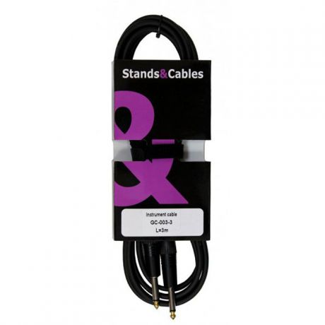 Stands&Cables GC-003-3 инструментальный кабель Jack-Jack, 3 м
